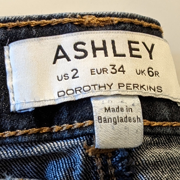 Dorothy Perkins Ashley Style Mid-Waist Skinny Jeans - Size 2 - Picture 2 of 6